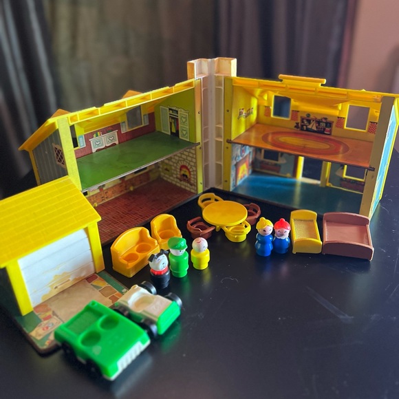 FISHER PRICE💥1969 VINTAGE~SOLD OUT💥PLAY FAMILY HOUSE#952 - Picture 9 of 12